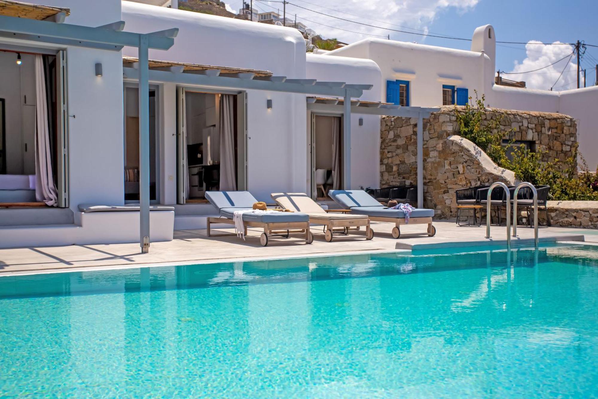 Aqua Breeze Seaview Pool Suites Mykonos Mykonos Town 외부 사진